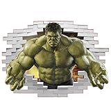 Aisoway 3D Avengers-Wand-Aufkleber Der Unglaubliche Hulk Wandtattoo-Aufkleber Für Schlafzimmer Gaming-Wand-dekor-abziehb