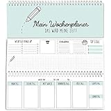 CUPCAKES & KISSES® Tischkalender I Wochenkalender im Quer-Format I 52 Wochen, 1 Woche 2 Seiten I Ohne festes Datum für 365 Tage I Terminplaner 2022