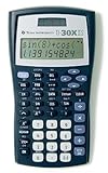 Texas Instruments TI-30 XIIS Schulrechner (zweizeilig, Solar- und Batteriebetrieb) Dunkelb