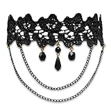 SoulCats® Victorianisches Halsband Victorianische Kette Choker Gothic Halskette Kropfband Victorian B