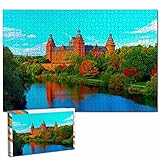 Deutschland Aschaffenburger Bayern Afghanistan Puzzle für Erwachsene 1000 Stück hölzernes Reisegeschenk Souvenir 20,4x15 Z