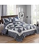 LIFENGNR Bedruckte Steppdecke Set Quilt Cover Set Klimaanlage Waschkönig Ganze Saison Premium Quality Weiche Falten Falten Fleckenfestresistent Einfachem Fall (Size : 220x240cm)