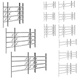 Fenstergitter Sicherheitsgitter Fenster Keller Einbruchschutz Ausziehgitter ausziehbar Schutzgitter Stahl V2Aox, Größe:60 x 50-65