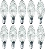 10 x Halogen Kerze Glühbirne E14 18W=24W Ersatz für 25W Watt dimmbar warmw