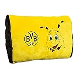 Borussia Dortmund Emma-Plüschkissen one Size, 100% Polyester, gelb, 40x28