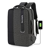 Laptop- Rucksack Business Travel Anti- Diebstahl Durable Water Resistant College School Computertasche für Damen& Herren Buchtasche Lässiger Wander- Tagesrucksack 16, 1 Zoll mit USB-L