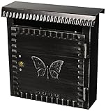 Vigor Blinky 27340-10 Briefkasten, klein, Antik-Optik, Gusseisen, 22 x 8 x 25