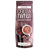 Cocoa Fantasy Hot Choc Powder Kakao, 1kg Trinkschokolade, instant Kakaopulver, weicher Geschmack, mit Karamellnote, 15% Kakaoanteil, UTZ