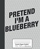 Comic Paper Style 2: Funny Halloween Pretend Im A Blueberry