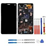 LCD Display Compatible with Sony Xperia Z3 Compact Mini D5803 D5833 Schwarz Touchscreen Bildschirm Digitizer Assembly Glas Rahmen E