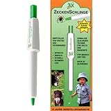 Zeckenschlinge Zeckenzange Zecken entfernen Stift Zeckenstift Geocaching 3ix