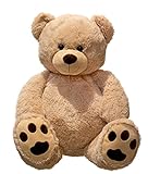 Lifestyle & More Riesen Teddybär Kuschelbär XXL 100 cm groß Plüschbär Kuscheltier samtig weich - zum liebhab