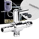 Pssopp 10 STÜCKE Aquarium Luftstromregelventil Edelstahl Aquarium Durchflussventil Sauerstoffpumpe Aquarium Luftschlauch Regler Ventil Aquarien Luftpumpenzubehö