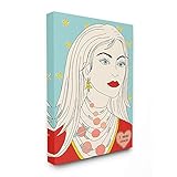 Stupell Industries Women's Fashion Accessory Portrait Space Theme Jewelry, Designed by Sangita Bachelet Wandkunst, Canvas, 16x20