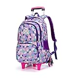 CONPHERON Rucksack mit Rollen für Kinder, Schultrolley Schultaschen Schulrucksack Trolley Kinderrucksack für Junge und Mädchens Klasse 3-12