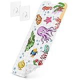 Homerella Badewannenmatte Kinder 100x40cm | Antirutschmatte Badewanne in 3 süßen Designs | Extra komfortabel INKL. AUFHÄNGUNG | Duschmatte rutschfest Kinder & Baby | BPA frei & M