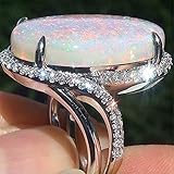 Natürlicher Edelstein Feueropal Ring Hochzeit Verlobungsring Schmuck Größe 7 Neu Freigegeben Nützlich und prak