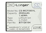 Handy Akku 2000mA/ 7.4Wh passend für [Mobistel] Cynus F5,MT-8201S,MT-8201B,MT-8201w,ersetzt [Mobistel] BTY26184,BTY26184Mobistel/STD,
