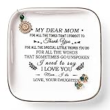 Titanape Geschenk für Mutter und Tochter, Geschenk für Mutter und Tochter, Ring mit Spruch 'My Dear Mom.Thank You...I Love You' Geschenke für Mama, Weihnachten, Valentinstag, Muttertag