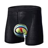 GOLDEN MANGO Gelpad Fahrradshorts, Fahrradunterwäsche, Stoßdämpfung MTB Bekleidung Fahrradshorts für Herren DamenLarg