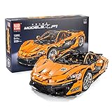 LIND Technik Bausteine Auto, Mould King 13090, 3228 Klemmbausteine Technik Sportwagen für McLaren P1, 1:8 Technik Rennwagen Modell Bausatz Konstruktionspielzeug Kompatibel mit Leg