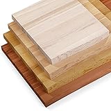 LAMO Manufaktur Waschtischplatte, Holzplatte Waschtisch Baumkante, 80x40 cm (AxB), Rustikal, ohne Montageset, LWP-01-A-003-AG