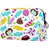 Reise Make-Up Zug Fall Make-Up Kosmetik Fall Tragbare Künstler Aufbewahrungstasche Für Kosmetik Pinsel Toilettenartikel Schmuck Zubehör Süßigkeiten Und Kuchen Nahtlose Muster 18.5x7.5x13