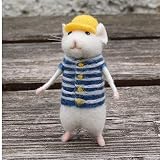 Kawaii Frauen Schöne Mäuse Maus Handmade Tier Spielzeug Wollnadel Filz Gezüchtet Kaming Diy Wolle Kits Paket Nicht Fertig