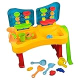 Sand und Wasser Spieltisch Spielzeug Sandspieltisch Wasserspieltisch (Bunt (28-tlg))