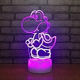 Mario 3D Led USB Lampe Cartoon Spiel Figur Super Acryl Neuheit Weihnachten Beleuchtung Geschenk RGB Touch Fernbedienung Spielzeug,7