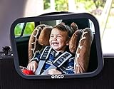 Onco 360° Baby Autospiegel - 100% Bruchsicherer Rücksitzspiegel für eine Sichere Fahrt - Baby Erstausstattung & Auto-Zubehör - Anpassbar - Geeignet für allerlei Kopfstü