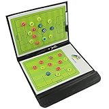 JasCherry Fußball Taktiktafel Magnet, Professional Fußball-Strategie-Brett, Faltbares und Tragbares Taktikboards für Schiedsrichter & Trainer, mit Radiergummi und Markierung