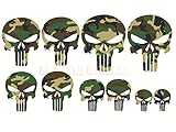 Totenkopf Aufkleber 10 x camouflage Sticker tarnlook Arme Totenschädel Aufkleber skull Spiegel H