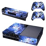 SKINOWN Skins Skin für Xbox One Konsole und 2 Controller mit 1 Kinect Skins, Blue Galaxy