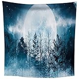 NTtie Wandteppich, Wandbehang,Wandteppich für Schlafzimmer Wohnzimmer Wohnheim Landschaftswald Dekoration hängendes T