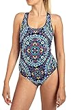 HOKAI- nachhaltige Bademode für Damen, Boho Style Schwimmanzug für Triathlon, Wakeboard, Surf, Pole Dance, Exzellente Chlor Resistenz, Bauchweg und Shape Silhouette Badeanzug, italienische Garn (L)