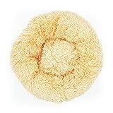 Aliuciku Haustier Hundebett Korb Hundebetten Für Zwinger Für Heimtierbedarf Sofa Hundehütte Für Katze Großes Kissen (Color : BeigeYellow, Size : 40CM)