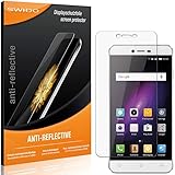 SWIDO Schutzfolie für Mobistel Cynus E8 [2 Stück] Anti-Reflex MATT Entspiegelnd, Hoher Härtegrad, Schutz vor Kratzer/Folie, Displayschutz, Displayschutzfolie, Panzerglas-F