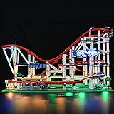 Hosdiy Beleuchtung Set für Lego 10261 Achterbahn, Led Licht Beleuchtungsset (Nur Beleuchtung, Ohne Lego Set)