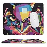 Gaming Mauspad - Vernähte Kanten - Wasserdichtem Mousepad mit rutschfeste Gummibasis - Mauspad mit Motiv Klein - Farbe Mouspad für Laptop/Computer - Büro/Zuhause - 250 x 300