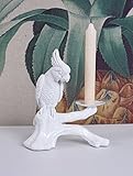Kerzenleuchter Papagei Leuchter Weiss Kerzenständer Kakadu Jungle cw158 Palazzo Exk