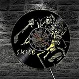 Vinyl-Wanduhr Schallplatte Fotografie   mit LEDRunde Moderne Quarz-Wanduhr, kein tickendes G