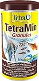 TetraMin Granules - langsam absinkendes Fischfutter, ideal für Fische in der mittleren Wasserschicht des Aquariums, 1 L D