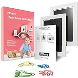 PChero 2pcs sauber Touch Baby Handabdruck und Fußabdruck sicher ungiftig Stempelkissen Kit für Neugeborene 0-6 Monate Mädchen und Jung
