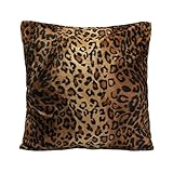 Homyl 50x50cm Leopard Muster Kissenhülle Kissenbezüge Kopfkissen Kissen Dekokissen für Sofa C