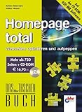 Homepage total - Webseiten optimieren und aufpeppen. Das bhv Taschenbuch. Mit CD-ROM