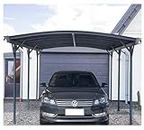 Home Deluxe - Design Carport anthrazit - Falo - Maße: 505 x 300 x 226/240 cm - komplett inkl. Montagematerial | Autoüberdachung Garage U