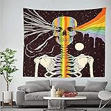 Wandteppiche Wandbehang Hippie Psychedelic Spaceman Astronaut Muster Gedruckte Wand Carprt Hippie Wandteppiche Strand Werfen Wandkunst Bohemian Wandbehänge Art Deco 150*200C