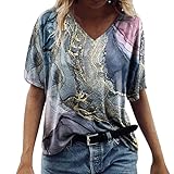 Oversize Shirts Damen Blusen & Tun Fã¼R Damen Shirts Damen Kurzarm Oberteile Damen Sommer Elegant T-Shirt Tshirt Frauen Top Damen Gr 48 WeißE Oberteile D