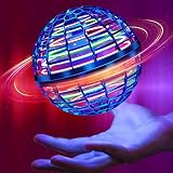 DELAIESI Magic Flying Ball Spinner Drone Led UFO Toy Gifts Crazy Cart,Serolu Magisch Spinner Hover Ball Indoor Fliegende Hoverball Ring Drohne Schwebeball Frisbee B